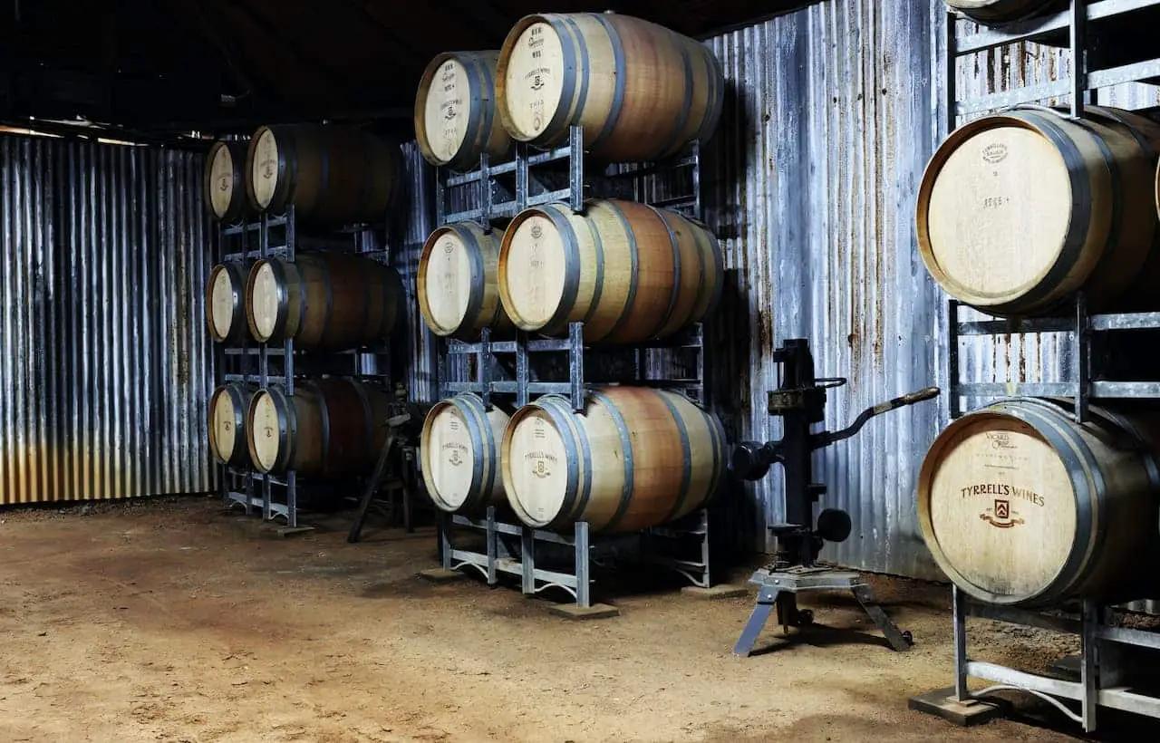 Wine Barrels In A Winery 1280x820
