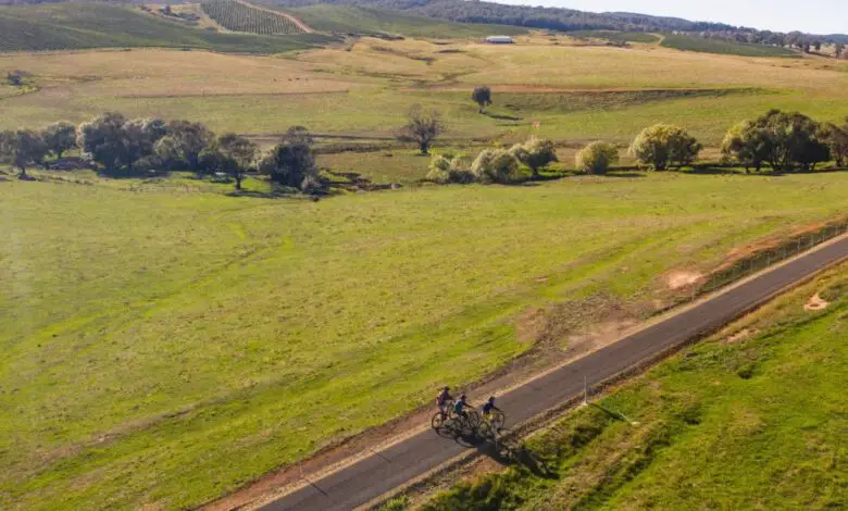 Cycling along the Tumbarumba to Rosewood Rail Trail