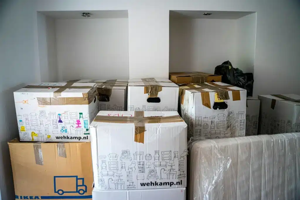 Packing Boxes In A House